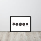 Porsche 911 Carrera RS (1973) MPH | Framed poster - Enhanced Matte Print