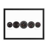 Porsche 911 964 Carrera (1989 - 1994) KPH | Framed Poster - Enhanced Matte Print