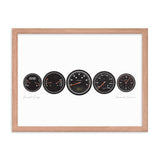 Porsche 911 964 Carrera (1989 - 1994) KPH | Framed Poster - Enhanced Matte Print