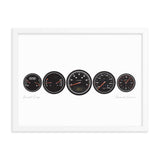 Porsche 911 964 Carrera (1989 - 1994) KPH | Framed Poster - Enhanced Matte Print