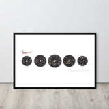 Porsche 911 Carrera RS (1973) MPH | Framed poster - Enhanced Matte Print