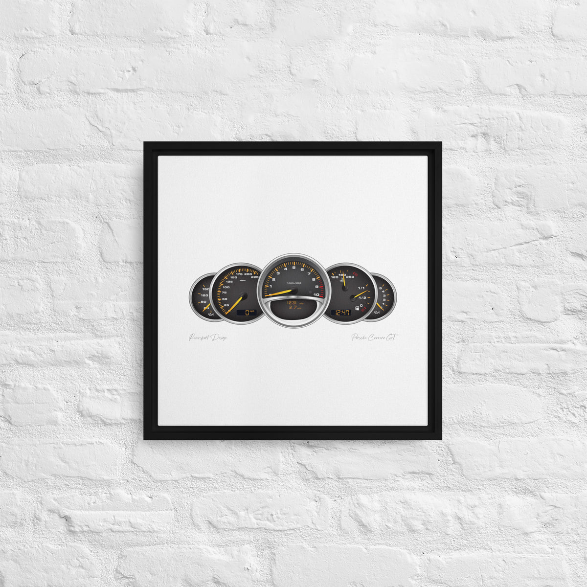 Porsche Carrera GT (2003 - 2007) MPH | Framed canvas