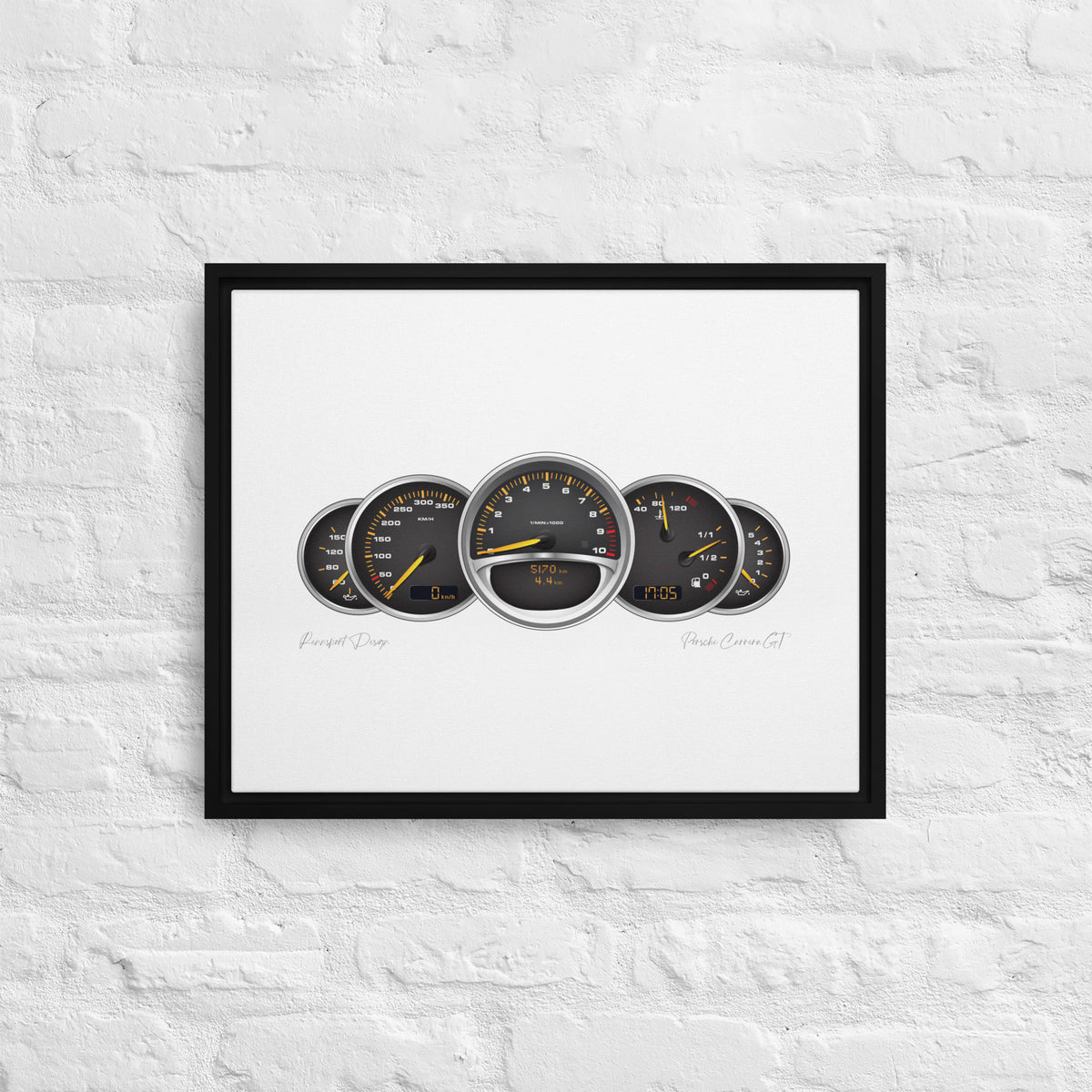 Porsche Carrera GT (2003 - 2007) KPH | Framed canvas