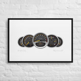 Porsche Carrera GT (2003 - 2007) MPH | Framed canvas