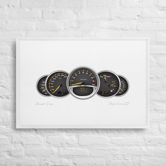 Porsche Carrera GT (2003 - 2007) MPH | Framed canvas