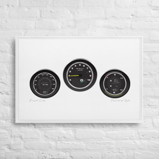 Porsche 918 Spyder (2013 - 2015) MPH | Framed canvas